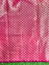 Banarasee Handloom Cotton Silk Saree With Zari Buti Design & Geometric Border-Magenta