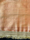 Banarasee Tissue Saree With Hand Embroidered Mirror Work Pearl Motifs & Zari Woven Pallu-Red