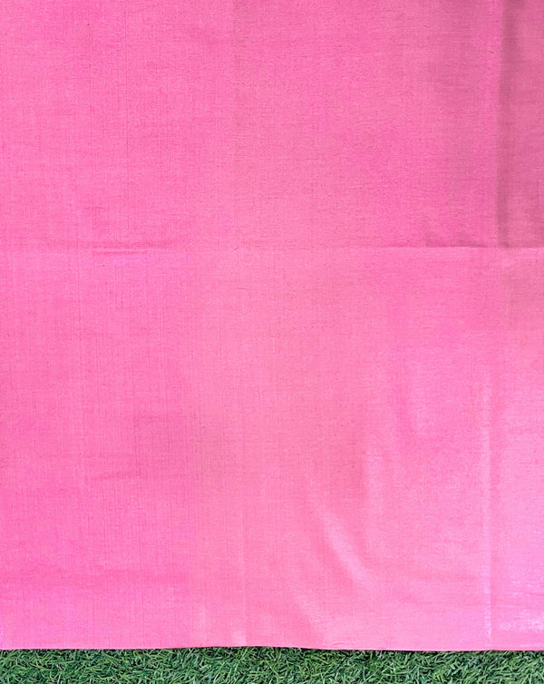 Banarasee Tissue Zari Work Salwar Kameez Fabric With Dupatta Set-Pink