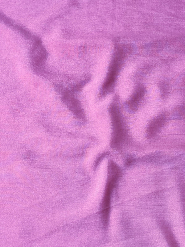 Banarasee Chanderi Cotton Embroidered Salwar Kameez Fabric With Digital Print Dupatta-Lilac