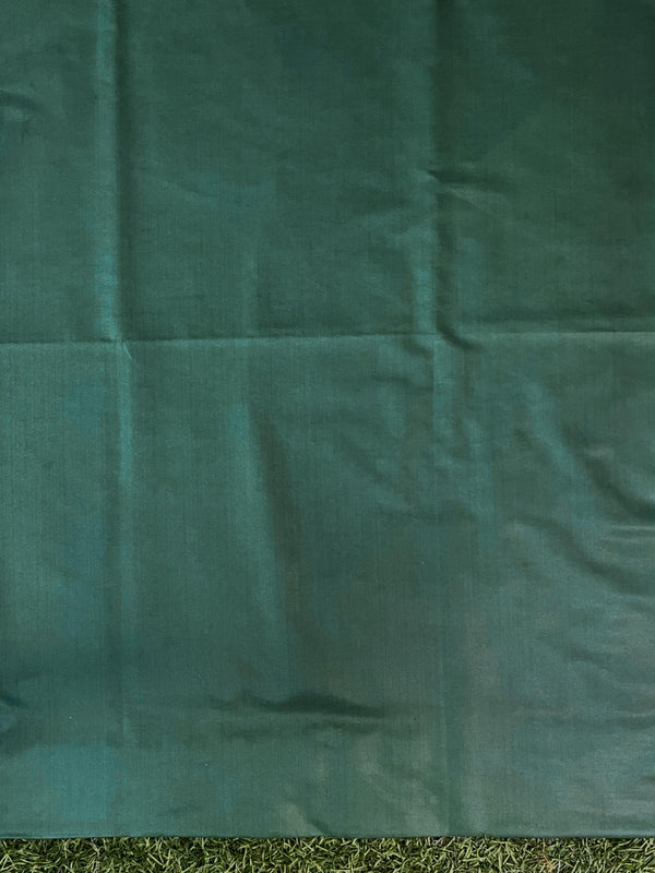 Banarasee Faux Georgette Zari Work Salwar Kameez Fabric With Dupatta Set-Deep Green