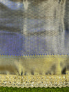 Banarasee Handloom Tissue Saree With Zari Woven Design & Contrast Lace Border-Blue