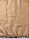 Banarasee Tissue Hand Embroidered Mirror Work Saree-Rust Orange