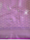 Banarasee Handwoven Dual Tone Semi Silk Saree With Zari Buti-Violet