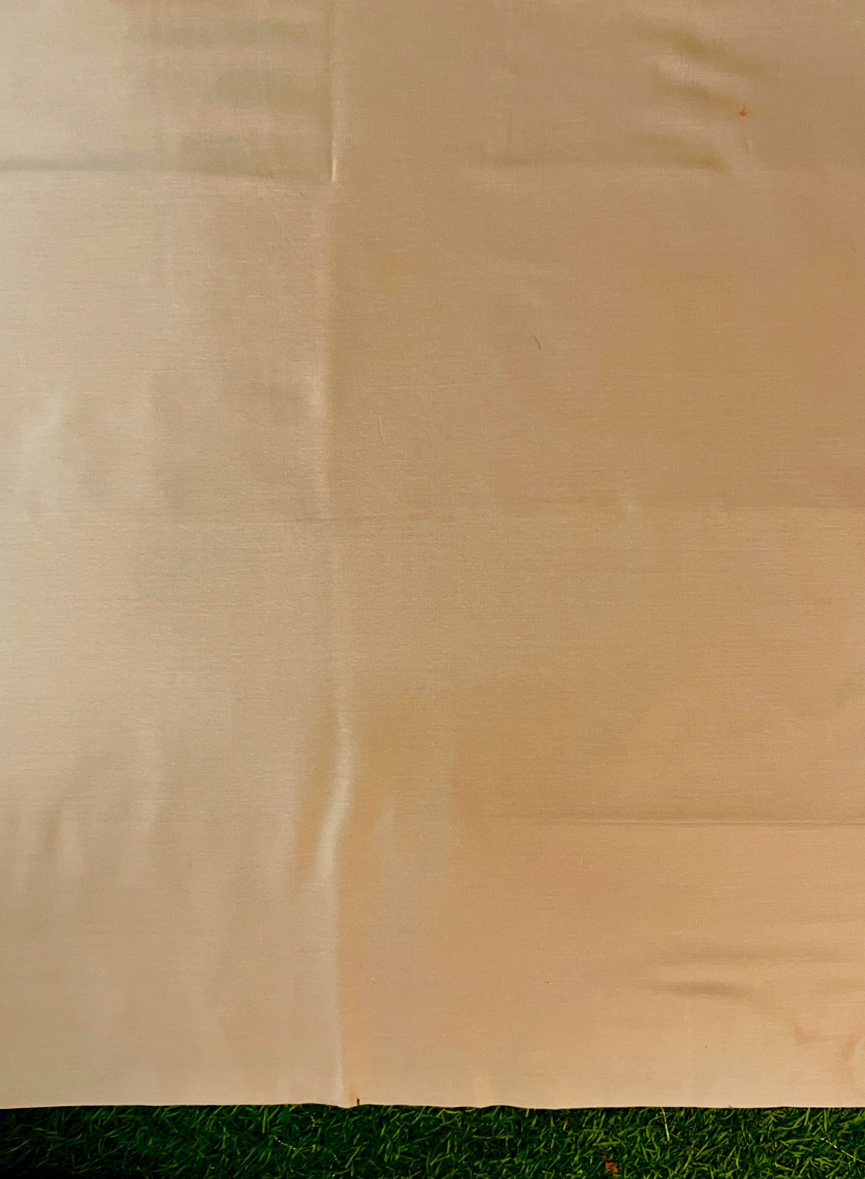 Banarasee Cotton Silk Zari Work Salwar Kameez Fabric With Jaal Design Dupatta Set-Gold & Mint Green