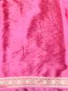 Banarasee Handloom Semi Dupion Silk Saree With Sona Rupa Zari Buti Design & Border-Light Pink