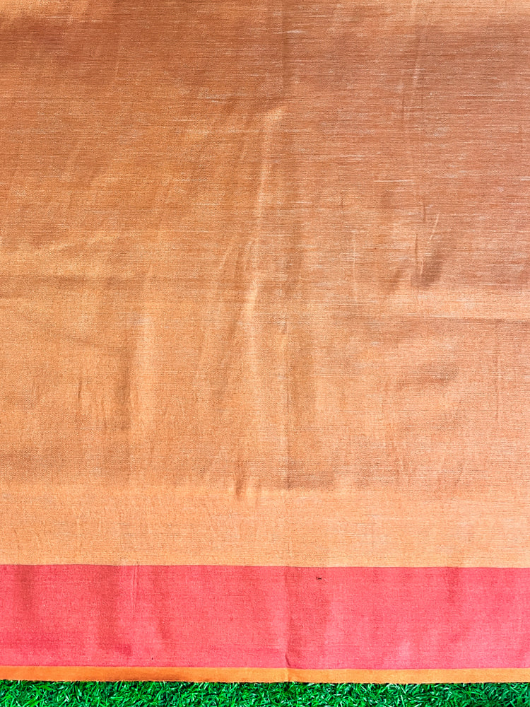 Bhagalpur Handloom Pure Linen Saree With Dual Tone Contrast Pallu-Grey