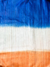 Bhagalpuri Handloom Pure Tussar Silk Saree-Multicolor
