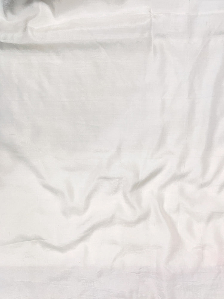 Banarasee Handloom Satin Silk (Saubhagyavati Bhava) Lace Saree-White