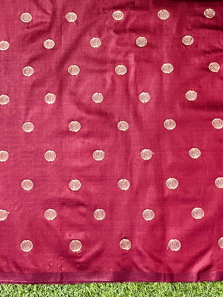 Banarasee Crushed Tissue Handwork Saree Work With Contrast Blouse-Gold