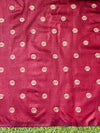 Banarasee Crushed Tissue Handwork Saree Work With Contrast Blouse-Gold