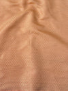Banarasee Semi Silk Zari Buti Saree With Contrast Border-Blue & Peach