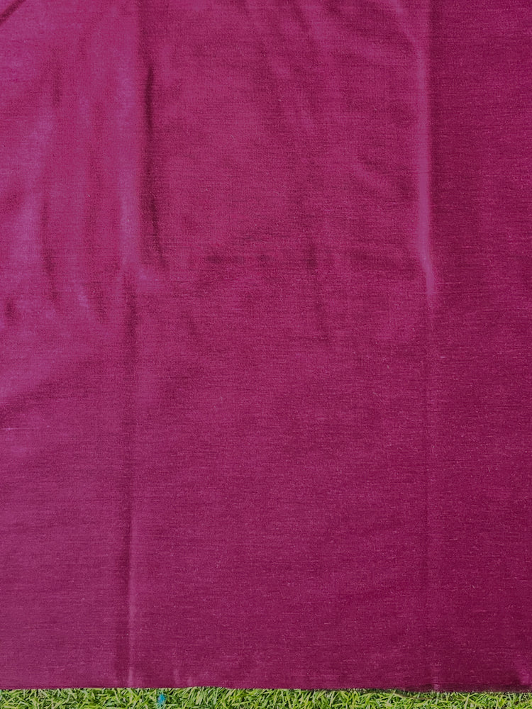 Banarasee Semi-Silk Zari Work Salwar Kameez Fabric With Digital Printed Dupatta Set-Wine
