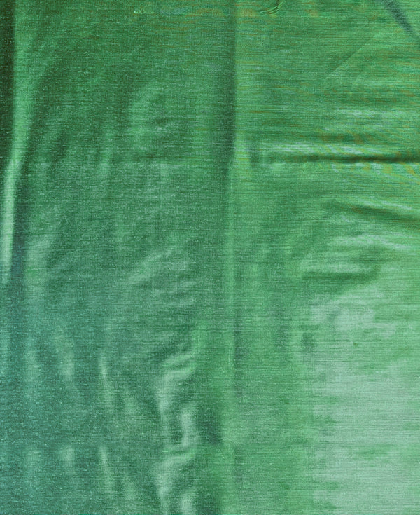 Banarasee Embroidered Cotton Salwar Kameez Fabric With Contrast Dupatta Set-Green & Off White