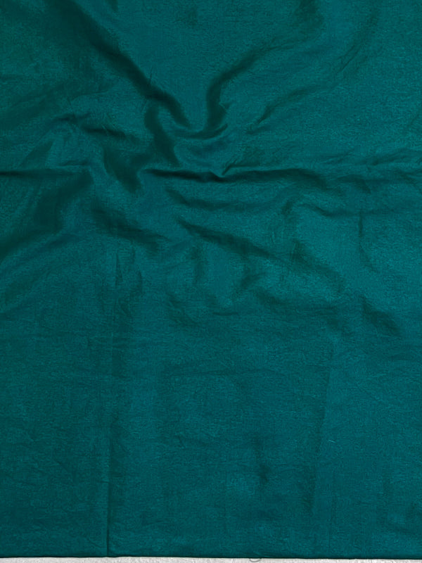 Banarasee Semi-Silk Zari & Resham Work Salwar Kameez Fabric With Dupatta Set-Peacock Blue