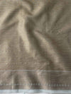 Banarasee Handwoven Pure Silk Cotton Saree With Antique Zari Buti & Border-Grey