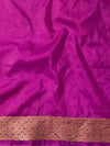 Banarasee Semi-Chiffon Antique Zari Saree-Violet