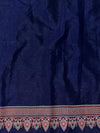 Banarasee Semi Silk Meena Work Saree-Grey