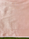 Banarasee Handloom Cotton Silk Plain Saree With Floral Zari Border-Light Pink