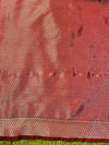 Banarasee Handloom Semi Silk Plain Saree With Floral Zari Border-Deep Maroon