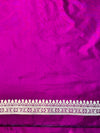 Banarasee Handloom Semi Katan Saree With Floral Buta Design & Border-Violet