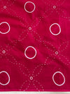 Handloom Mul Cotton Hand-Block Print Saree-White