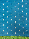 Banarasee Handloom Plain Tissue Saree With Lace Border-Blue