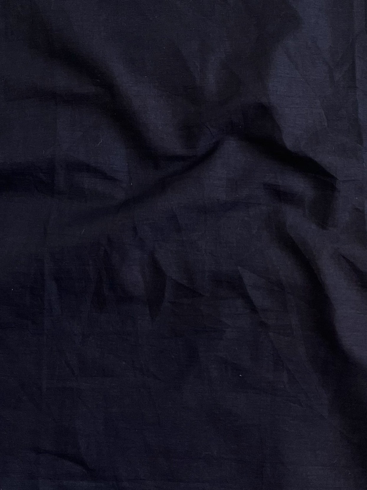 Handloom Mul Cotton Hand-Block Print Saree-Black & White