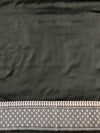 Banarasee Handloom Mashru Silk Saree With Resham & Zari Embroidery-Black