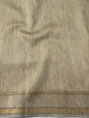 Banarasee Handwoven Zari Border Soft Tissue Saree-Yellow