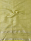 Banarasee Handwoven Semi Silk Saree With Zari & Resham Work-Yellow