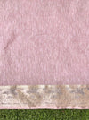 Banarasee Handloom Cotton Silk Saree With Zari Work & Border-Light Pink