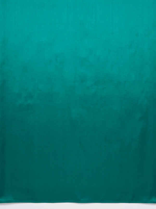 Banarasee Semi Katan Zari Work Salwar Kameez Fabric With Dupatta Set-Deep Green