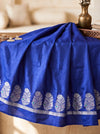 Banarasee Semi Katan Zari Work Salwar Kameez Fabric With Dupatta Set-Royal Blue