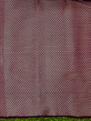Banarasee Handloom Semi Silk Saree With Zari Buti Design & Lace Border-Wine