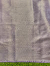 Banarasee Handloom Semi Silk Saree With Zari Buti Design & Lace Border-Lilac