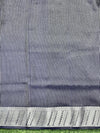 Banarasee Handwoven Plain Tissue Saree With Zari Border & Lace-Blue