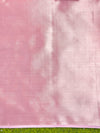Banarasee Organza Saree With Zari Buti & Rangkat Design-Pink & White