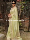 Banarasee Tissue Saree-Green