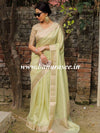 Banarasee Tissue Saree-Green