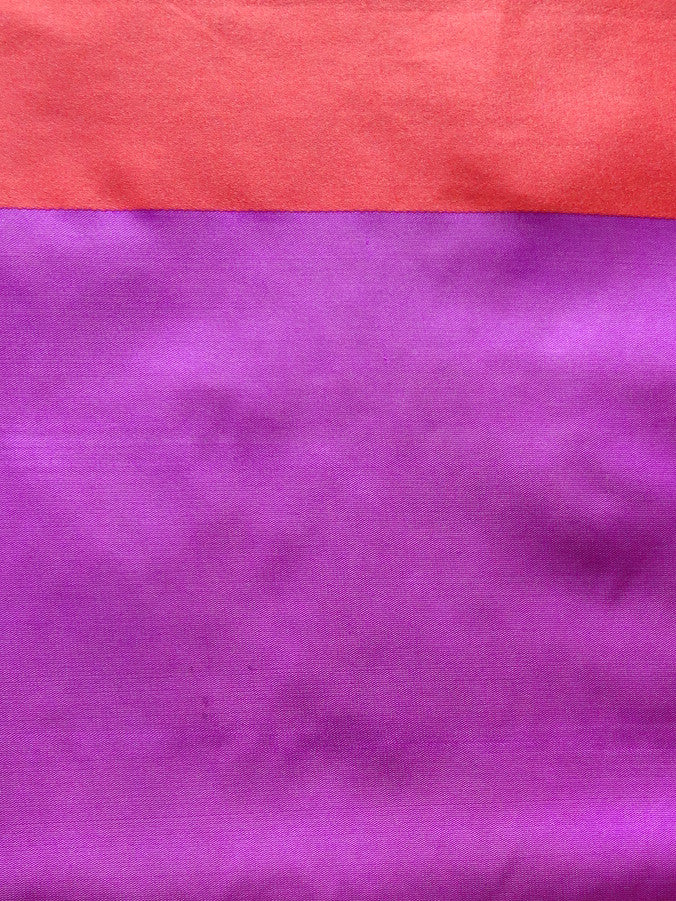 Banarasee/Banarasi Art Silk Sari-Purple & Red