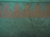 Banarasee/Banarasi Cotton Silk Woven Ghicha Jaal Design Saree -Deep Green