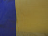Banarasee Soft Cotton Saree With Zari Deer Motifs On Contrast Blue Border-Beige