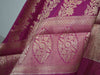 Banarasee Cotton Silk Salwar Kameez Fabric With Contrast Wine Pure Silk Dupatta-Lime Green