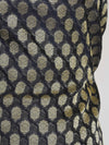 Banarasee Salwar Kameez Cotton Silk Gold Zari Buti Woven Fabric-Black