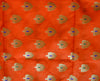 Banarasee Handwoven Art Silk Unstitched Lehenga & Blouse Fabric With Meena Design-Orange
