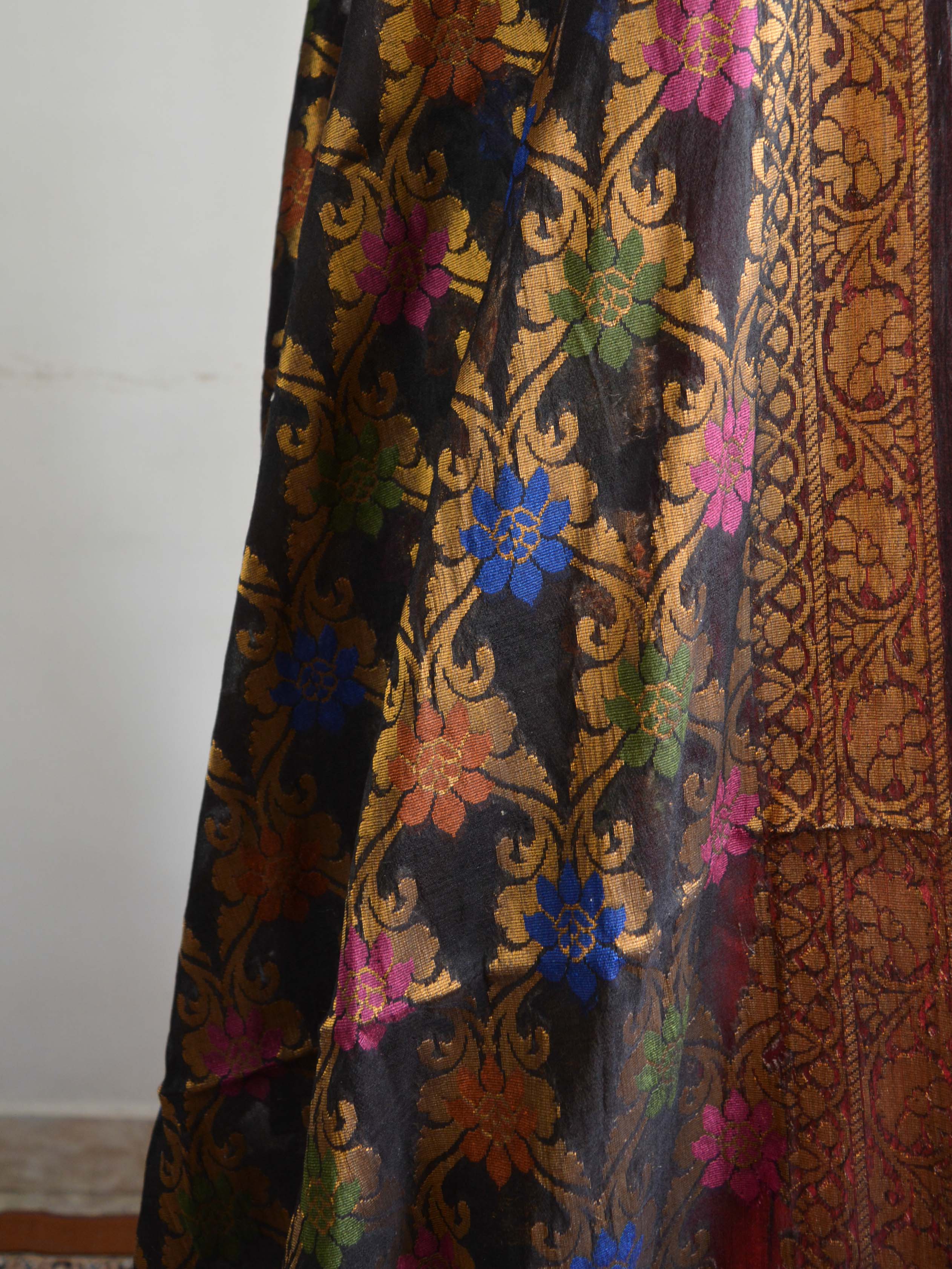 Banarasee Cotton Silk Plain Salwar Kameez Fabric With Tussar Silk Dupatta-Red