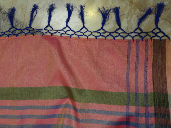 Banarasee Tissue Saree- Pink