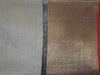 Banarasee Cotton Silk Brown Tanchoi Weave Saree With Contrast Zari & Red Border-Brown