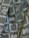 Banarasee Cotton Silk Zari Woven Swastik Design Saree-Olive Green